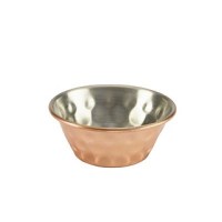 43ml Copper Plated Hammered Ramekin